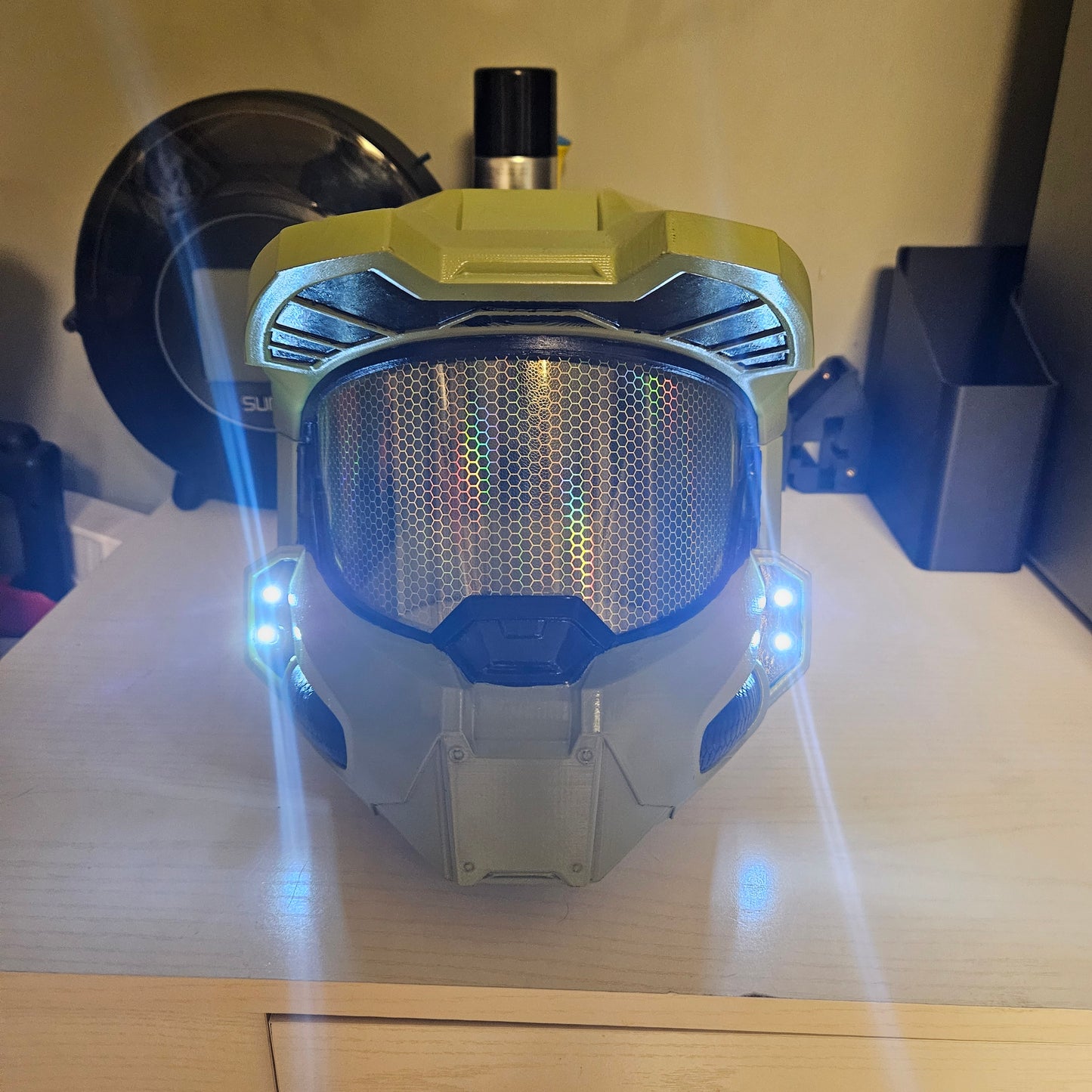 Halo inspired Helmet for cosplay events or halloween