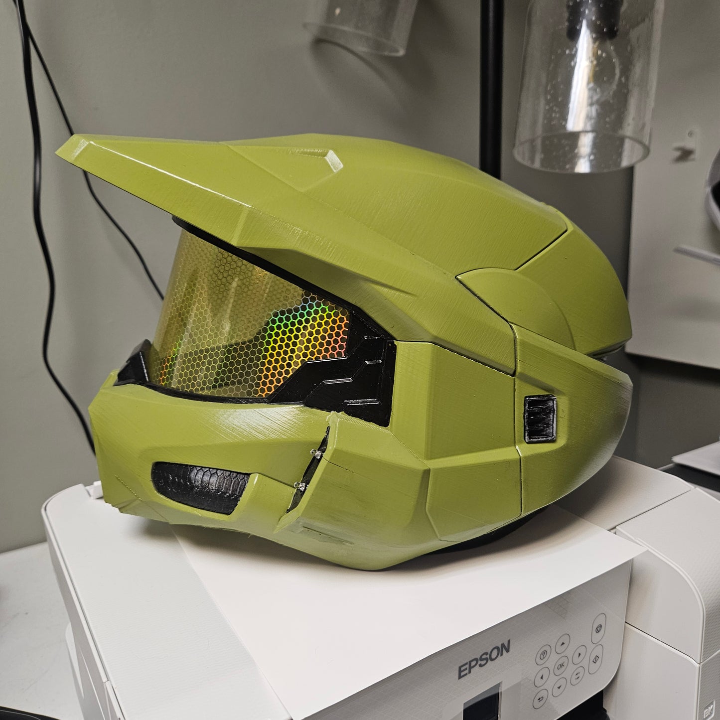 Halo inspired Helmet for cosplay events or halloween
