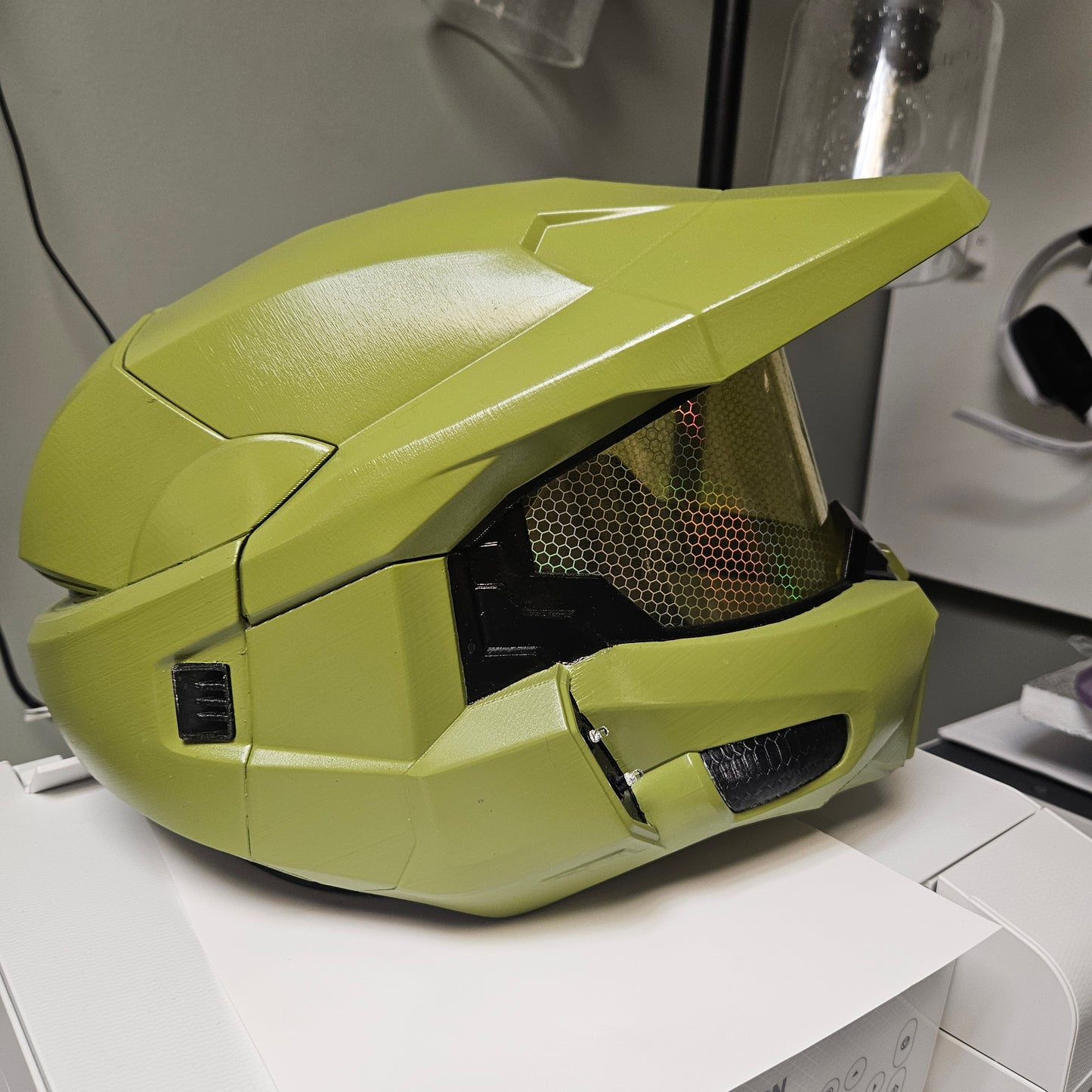 Halo inspired Helmet for cosplay events or halloween