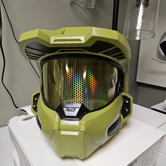 Halo inspired Helmet for cosplay events or halloween